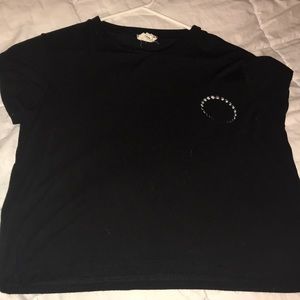 Black LA Hearts Top